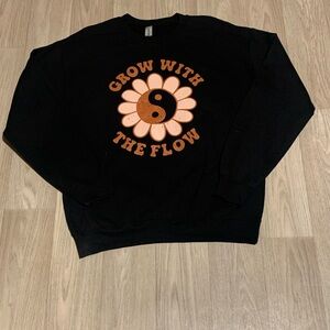 Black 'Grow With The Flow' Sweater